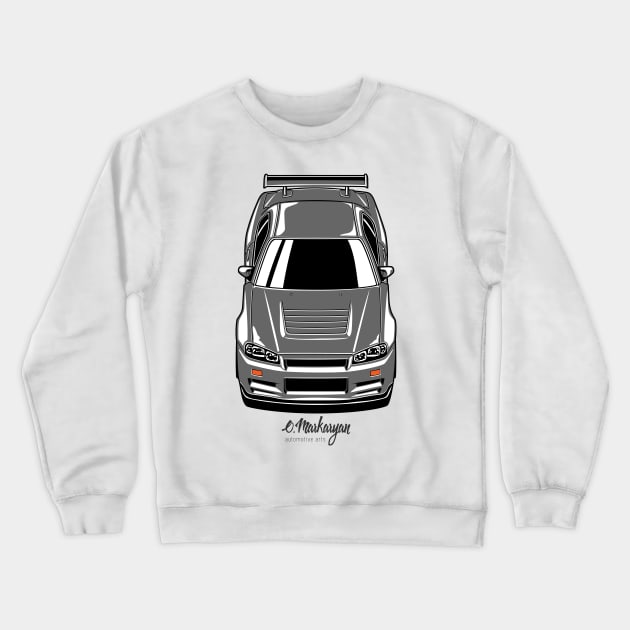 Skyline GTR R34 (gray) Crewneck Sweatshirt by Markaryan